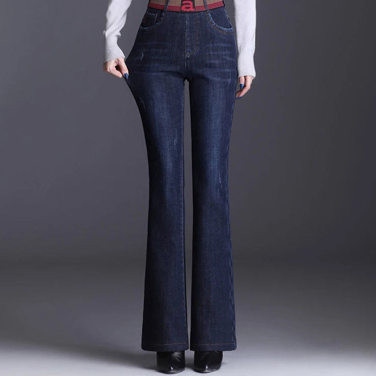 High Waist Vintage Flare Denim Pant - Palm and Thread