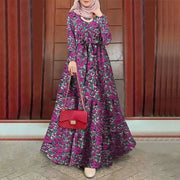 Long Sleeve O Neck Dress - Palm and Thread