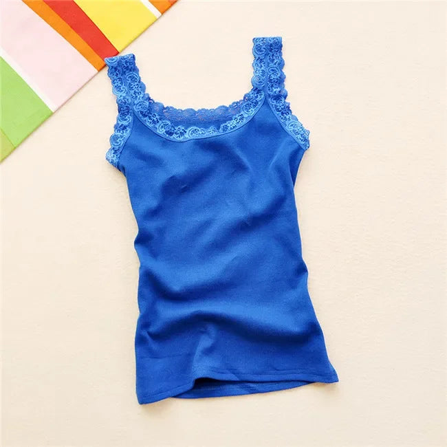 Sleeveless Lace Tank Top - Palm and Thread