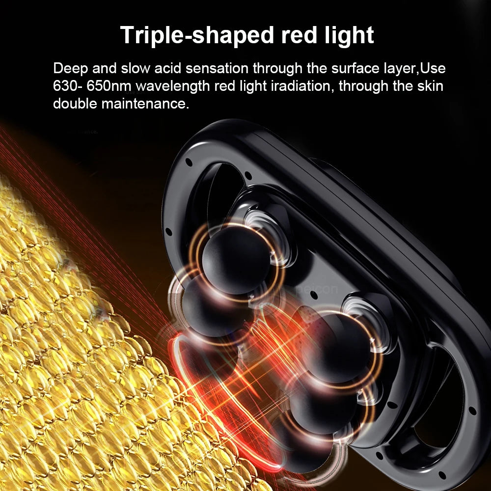 Wireless Fascia Gun Six-head Deep High Frequency Vibration - Palm and Thread