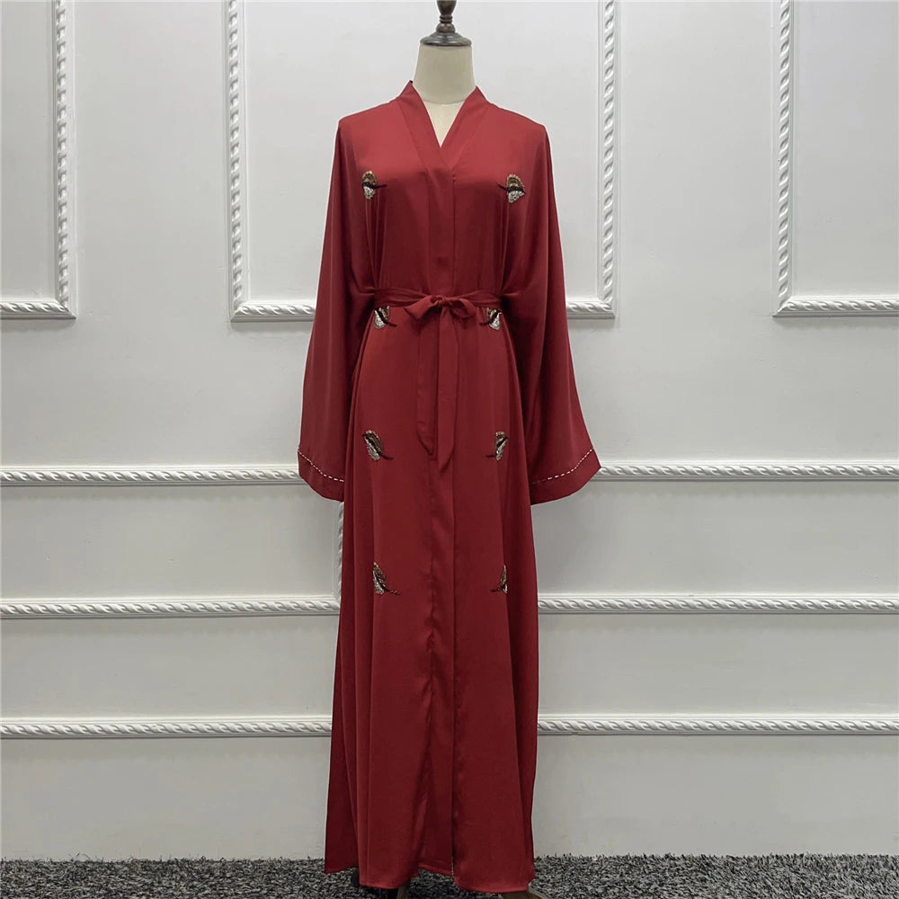 Fashion Belted Abaya Kaftan - Palm and Thread