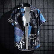 Thin style graffiti printed trendy Shirt - Palm and Thread