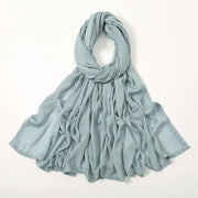 Thin Plain Shawl Soft Viscose Rayon Headscarf - Palm and Thread