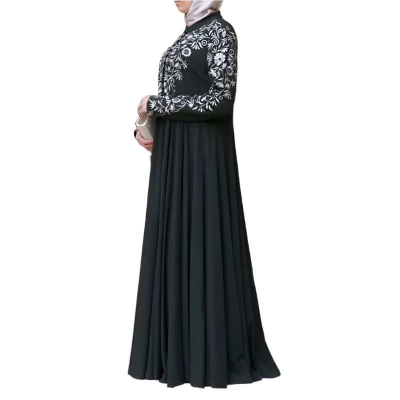 Kimono burka print dress Abaya - Palm and Thread