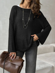 New Knit Hollow Sweater Top - Palm and Thread
