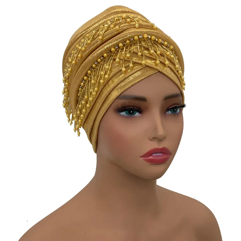 Elegant Head Wraps Bonnet - Palm and Thread