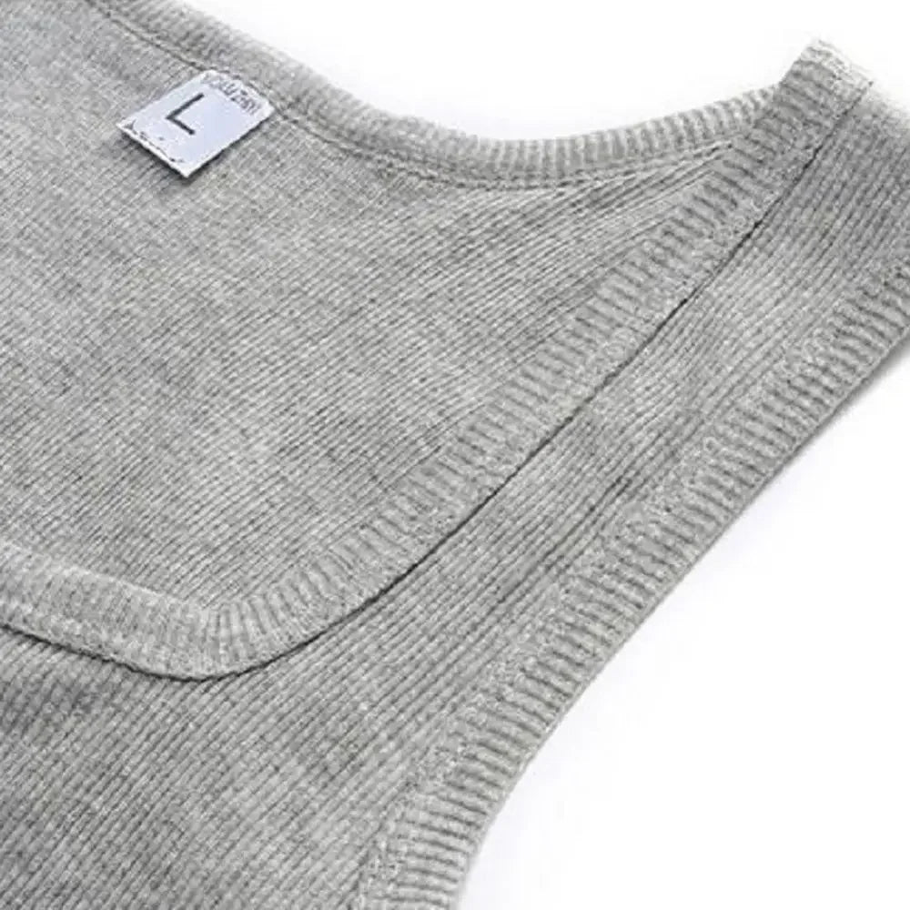Basic Elastic tank top Pure Cotton Sleeveless t-shirt - Palm and Thread