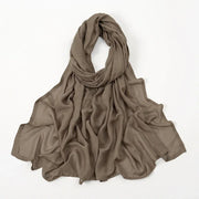 Thin Plain Shawl Soft Viscose Rayon Headscarf - Palm and Thread
