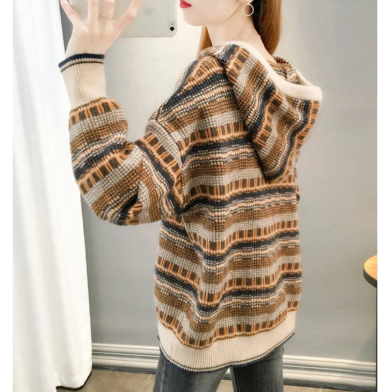 Vintage Simple Casual Long Sleeve Loose Top - Palm and Thread