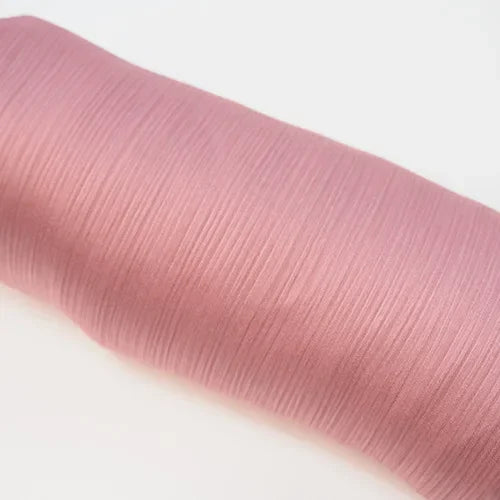 Pleated Satin Chiffon Hijab Silk Scarf - Palm and Thread