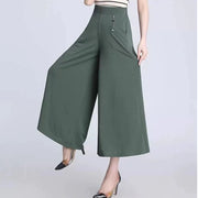 Elastic High Waist Wide Leg Pant - Palm and Thread