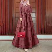 Long Sleeve O Neck Dress - Palm and Thread