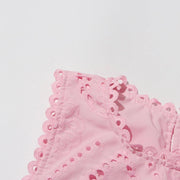 Embroidery Top A Line Skirt Matching Set - Palm and Thread