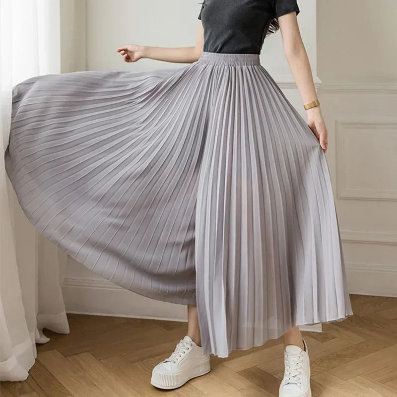 Chiffon High Waist Wide Leg Pant - Palm and Thread