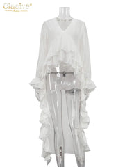 Fashion V-Neck Long Sleeve Shirt - Palm and Thread
