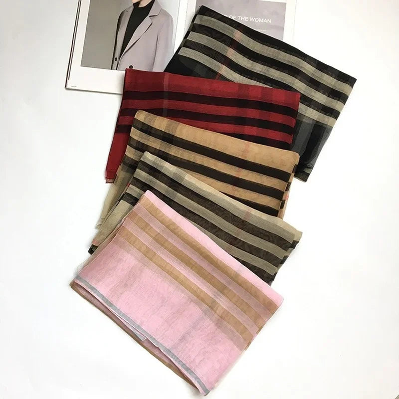 Silk & Wool Four Seasons Scarf - Palm and Thread