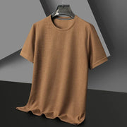 Polo Waffle Solid T-shirt - Palm and Thread