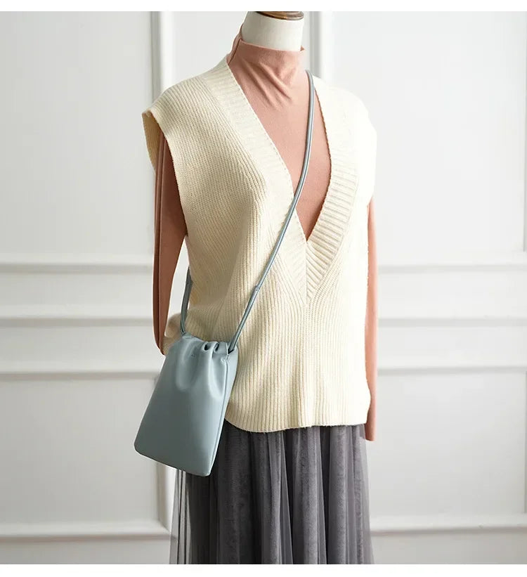 Stylish Small Leather Crossbody Bag