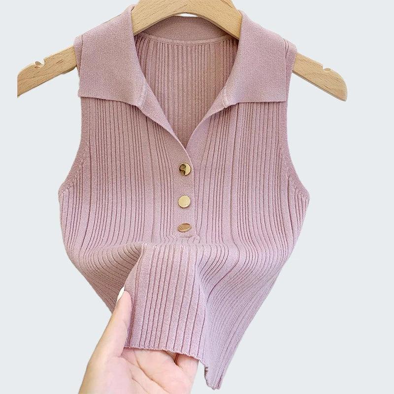 Single-breasted Button Lapel Vest - Palm and Thread