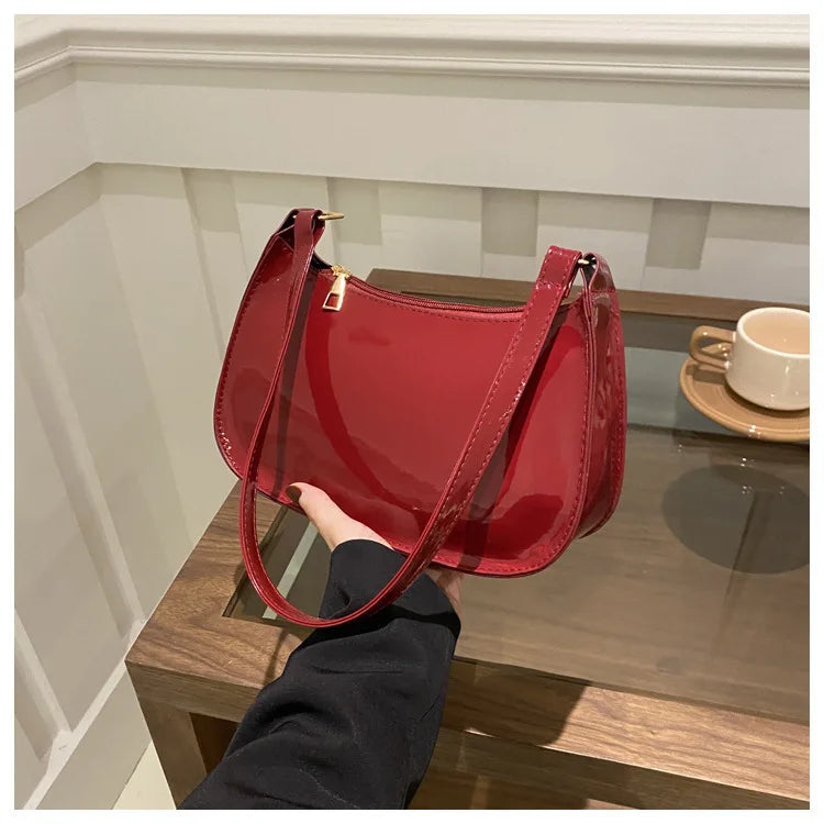 2025 Korean Patent Leather Handbag