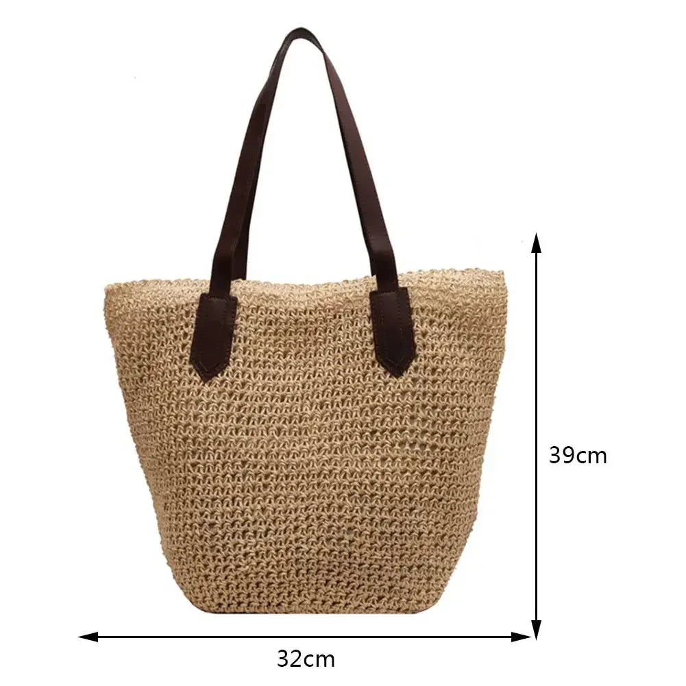 Bohemian Straw Underarm Bag - Palm and Thread