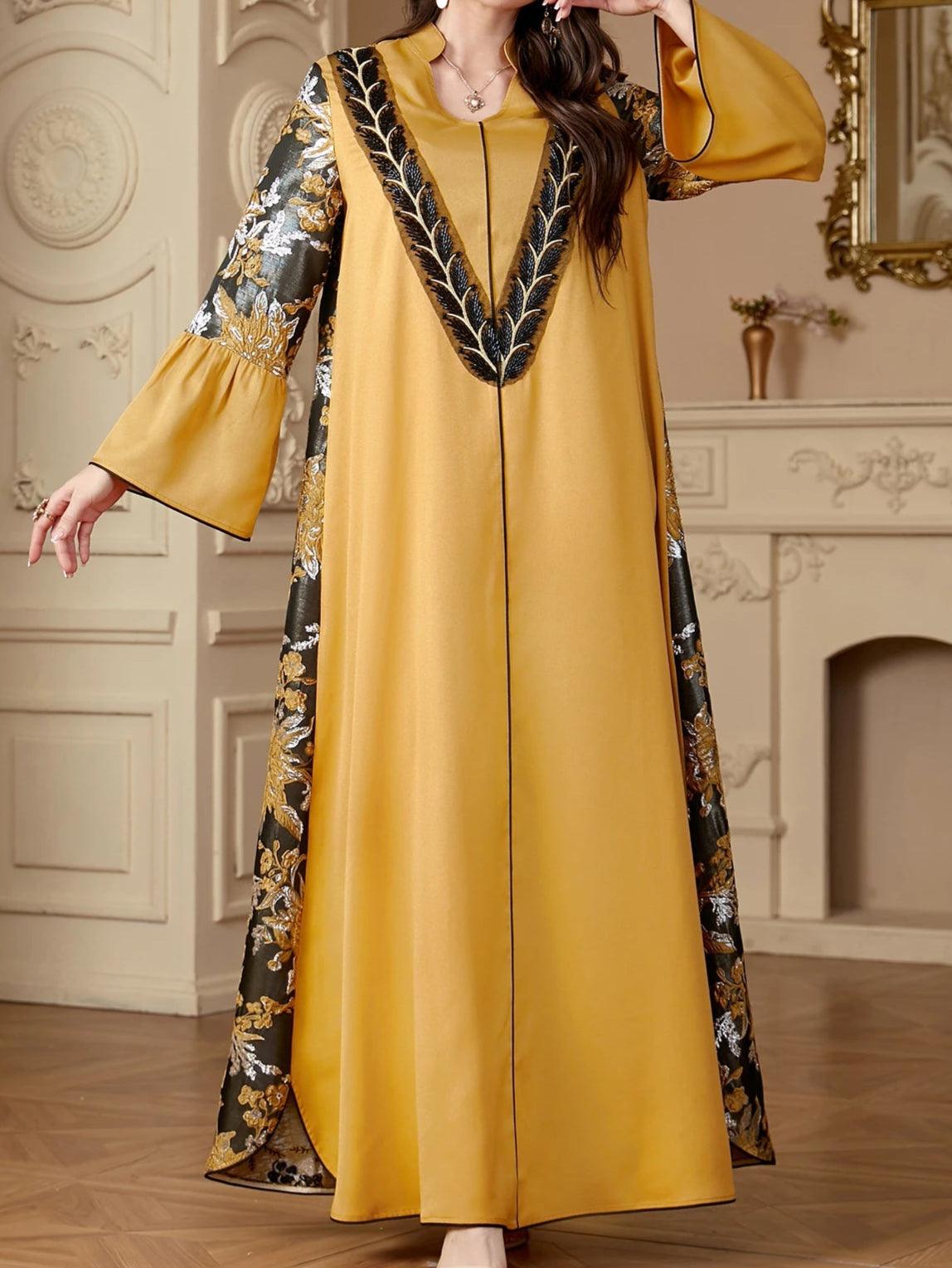 Vestidos Embroidery Abaya - Palm and Thread