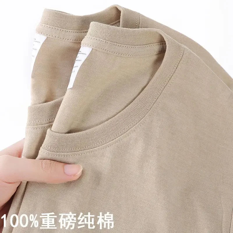 Cotton Solid Color O Neck Top - Palm and Thread