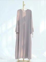 Lace Up Vestidos Largos Abaya - Palm and Thread