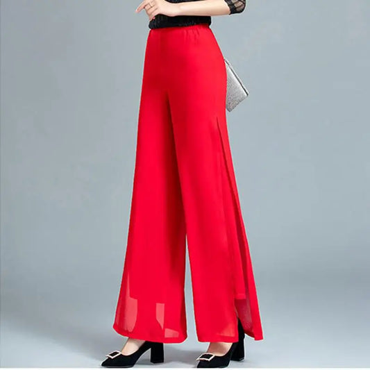 Chiffon Culottes High-Waisted Skirt Pant - Palm and Thread