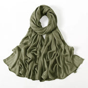 Thin Plain Shawl Soft Viscose Rayon Headscarf - Palm and Thread