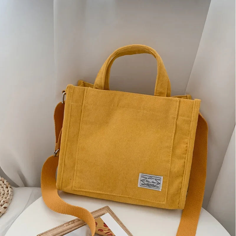 Simple Corduroy HandBag - Palm and Thread