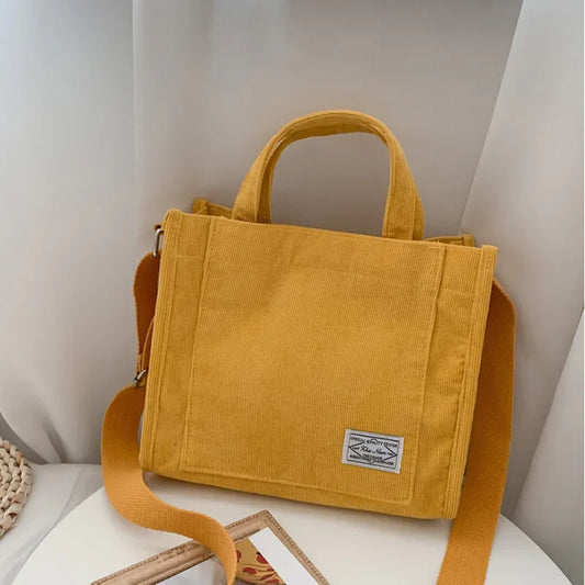 Simple Corduroy HandBag - Palm and Thread