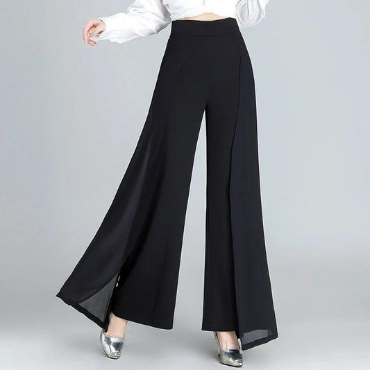 Chiffon Wide Leg Elegant Pant - Palm and Thread