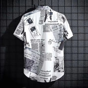Thin style graffiti printed trendy Shirt - Palm and Thread