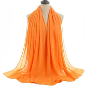 Solid Chiffon Shawl Scarf - Palm and Thread