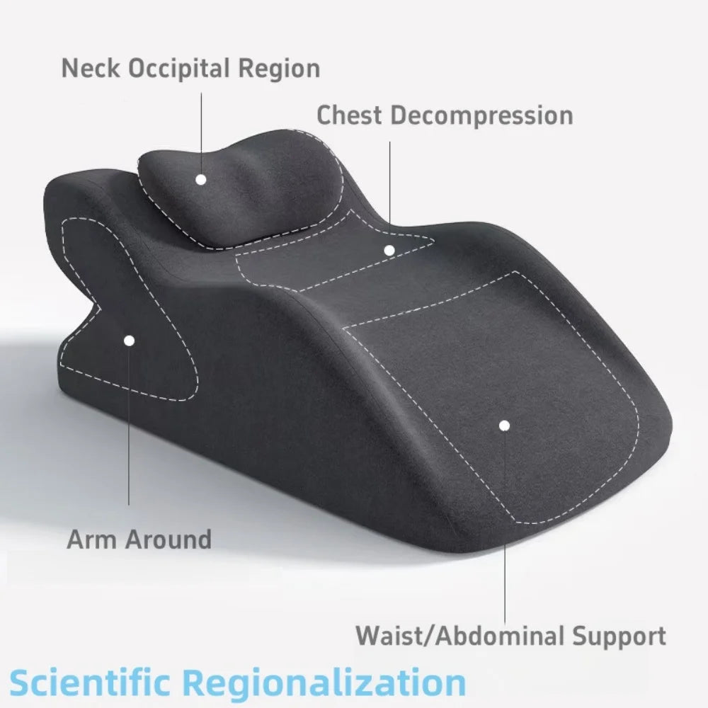 Relaxing Prone Pillow Ergonomic Memory Foam - Palm and Thread