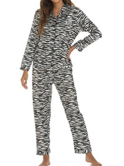 Striped Cardigan Long Sleeve Pajama - Palm and Thread