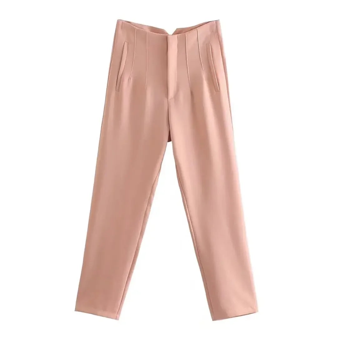 Elegant Solid Pencil Pant - Palm and Thread