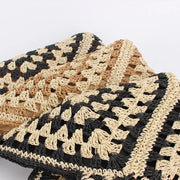 Straw Tote Vintage Vacation Shoulder Bag - Palm and Thread