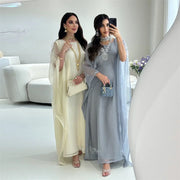 Batwing Satin Shimmer Abaya - Palm and Thread