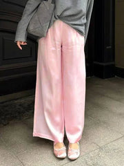 Chic Satin Wide Leg Dress Pant - Palm and Thread