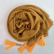 Bubble Chiffon Hijab Solid Color Long shawls - Palm and Thread