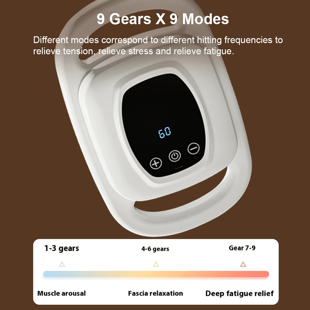 Wireless Fascia Gun Six-head Deep High Frequency Vibration - Palm and Thread