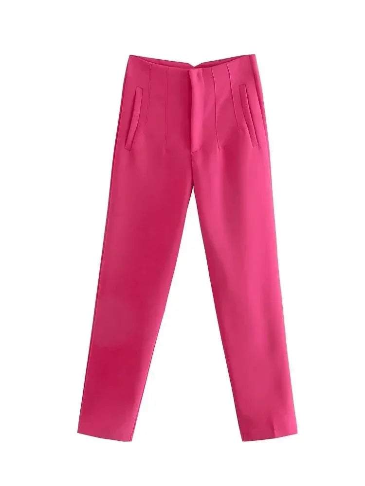 Elegant Solid Pencil Pant - Palm and Thread
