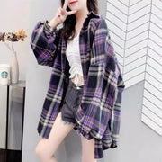 Oversized Shirt Streetwear Irregular Blouse - Palm and Thread