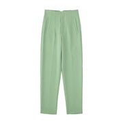Elegant Solid Pencil Pant - Palm and Thread