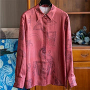 Luxury Brand Design Vintage Print Top - Palm and Thread