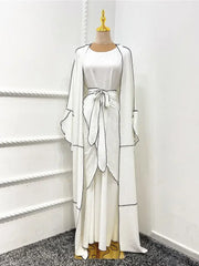 3 Piece Abaya Modest Dress Kaftan - Palm and Thread