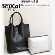 Genuine Leather Commuter Tote Handbag - Palm and Thread
