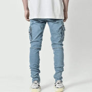 Elastic Denim Cargo Pant - Palm and Thread